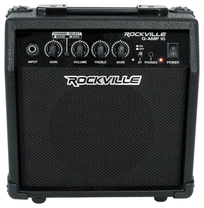 Rockville G-AMP 10 Watt Guitar Amplifier Amp With Bluetooth + Clean/Distortion image 1