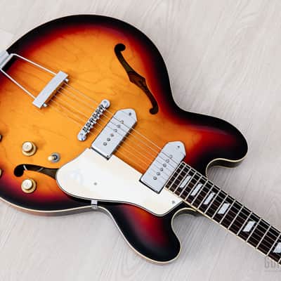 1997 Epiphone Casino Hollowbody Guitar Sunburst w/ Case, Peerless image 10