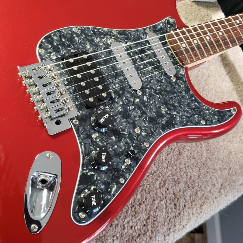 2019 Squire SSH Stratocaster, Fully Restored, with Hardshell Case; like new. image 1