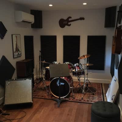Arrowzoom New 12 pcs 20 x 20 x 5 cm Hemisphere Grid Acoustic Studio Foam Sound Absorption Panel image 7