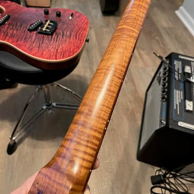Warmoth Roasted Flame Maple Telecaster neck image 3