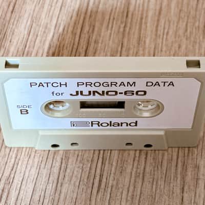 Roland Juno-60 // Original Patch Program Data Cassette Tape image 2