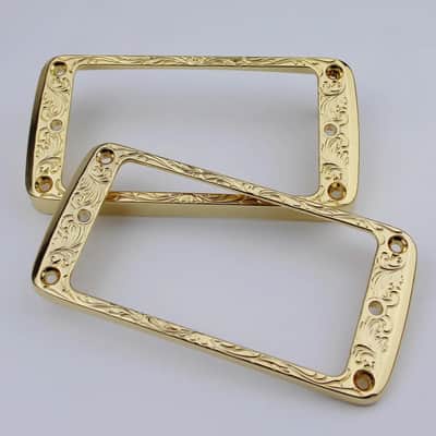 Electric Guitar or Bass Humbucker Pickups Cover Frame Flat Top Pickup Mounting Rings image 3
