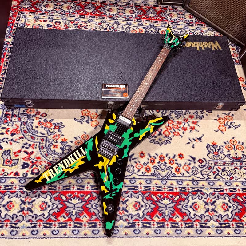 2003 Washburn Dimebag Darrel Signature Trendkill 333 - Limited Edition Autographed By Dimebag w/ OHSC And Warranty Papers