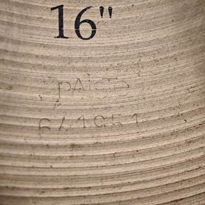 ⚡ Vintage Paiste Sound Formula 16” Full Crash Cymbal 1105gr⚡ image 5