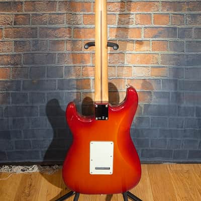 Fender 2017 Player Stratocaster HSS Plus Top Maple Fretboard Aged Cherry Burst image 14