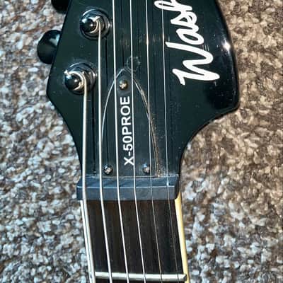Washburn X pro50e x series Zakk Wylde EMG pick ups electric guitar emg pickups with Washburn Hardshell case image 2