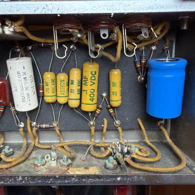 1959 Fender Vibrolux 5F11 Tweed – Original Iron, Astron Signal Caps image 9