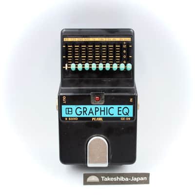 Pearl GE-09 9-Band Graphic EQ Made in Japan Vintage Guitar Effect Pedal 024366
