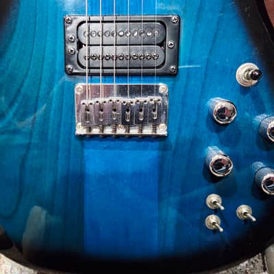 Carvin DC400 Custom Build - Transparent Blue Burst image 2