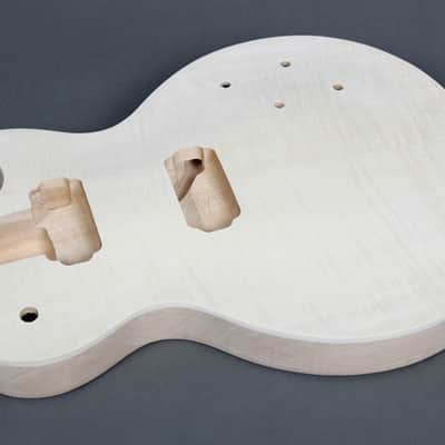Unbranded Single Cut  Electric Guitar DIY Kit Natural Unfinished image 6