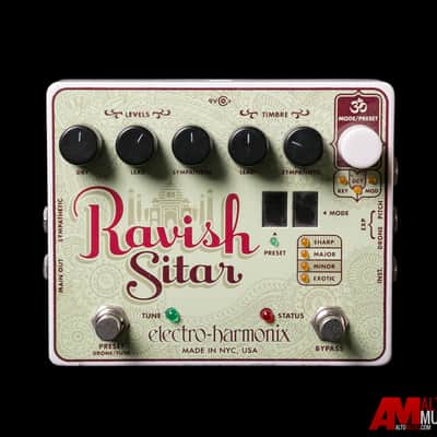 Electro Harmonix Ravish Sitar Guitar Effects Sitar Emulator Pedal image 5
