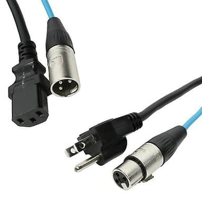 Elite Core 25' Powered Speaker Snake Cable XLR and 3 prong AC image 1