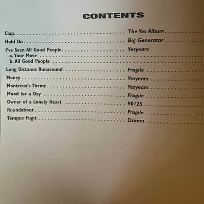 Yes - Guitar Anthology - Guitar Tab / Tablature Book image 3