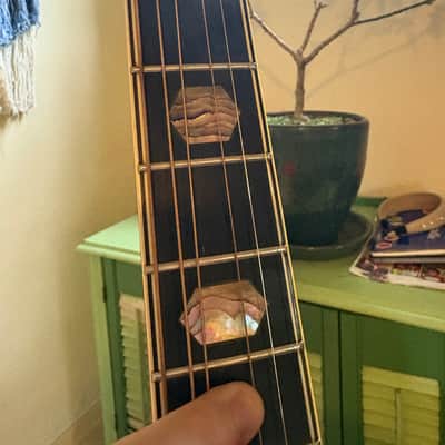 Rare Premier Sabra 1980 dreadnought solid top acoustic guitar image 3