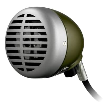 Shure 520DX Green Bullet Harmonica Microphone w/ Volume Control image 1