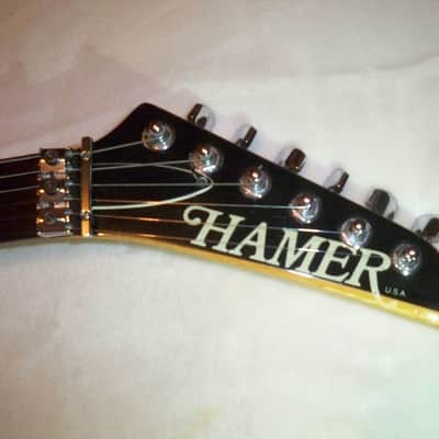 1989 USA Hamer Chaparral Sustainiac  HSH Metallic Purple Sparkle Original Case image 5
