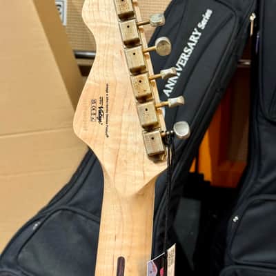 Vintage Guitars 30th Anniversary V6 Strat Overspray Relic  Super Flame Neck Lake Placid Gun Hill Blue image 16