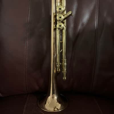 York Custom Bb Trumpet (1951) SN 172209 (Gold Brass bell)(rare) image 4