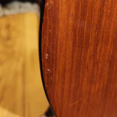 Amazing Hand Crafted Steel-String Acoustic Guitar Tobacco Burst 12 Fret Cutaway-Ebony Board-Spruce Top-Mahogany Back & Sides image 18