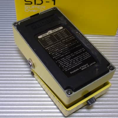 The First Year Sep 1981 Boss SD-1 Super OverDrive w/ Original Box / MIJ Made in Japan image 3