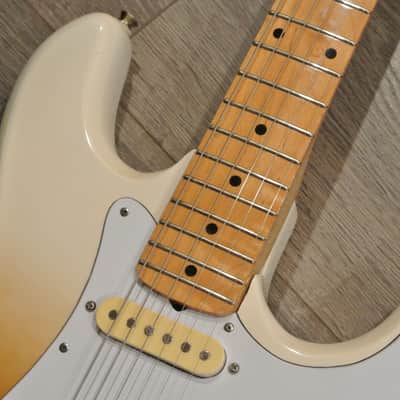 1980's Lotus L640 Stratocaster - Wild Tri-Color Shaded Finish with Gold Hardware + Brass Nut image 3
