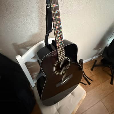 Yamaha F335-BL Dreadnought Acoustic Guitar 2010s - Black image 1