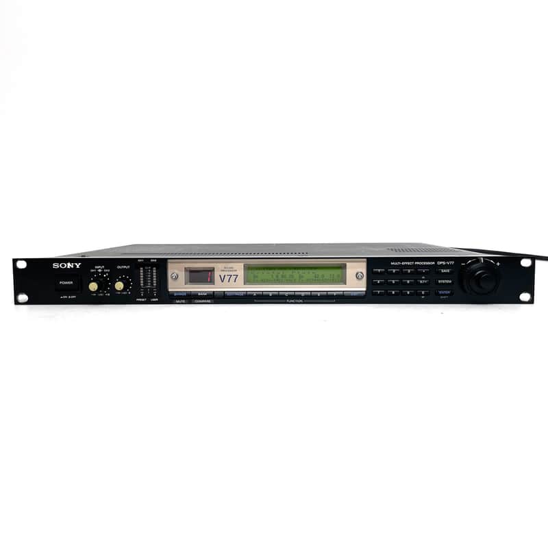 Sony DPS-V77 w/New internal battery Multi-Effect Processor 1990s - Black / Silver Very Rare Made in Japan Worldwide Shipment image 1