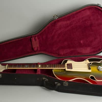 Wandre BB Model Semi-Hollow Body Electric Guitar, c. 1959, black hard shell case. image 10