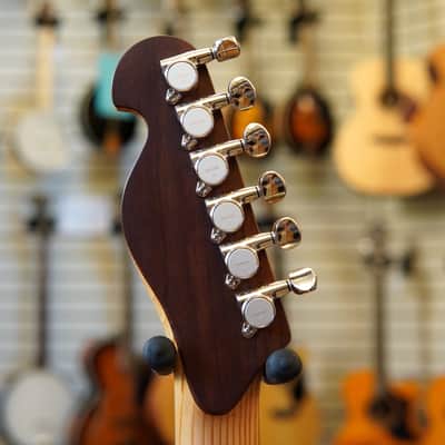 Strack Woodworking (Chicago) T-Style Old Growth Reclaimed Pine Solid Body Electric Guitar w/Fralin Pickups, Padded Gig Bag image 8