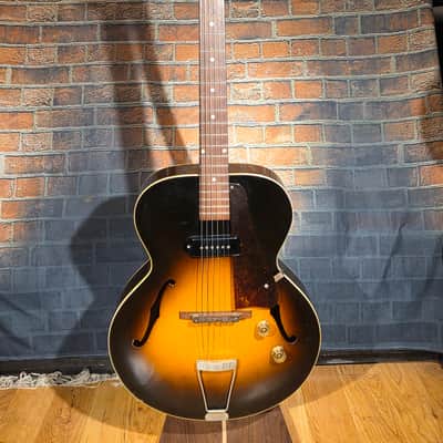 Original Vintage 1951 Gibson ES-125 Sunburst w/ Period 2 Tone Hard Case image 2
