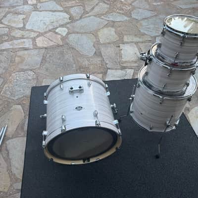 Pearl Export 4pc Drum Set kit in Slipstream White image 8