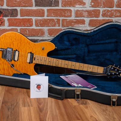 Peavey EVH Wolfgang Special Quilted Maple Top Amber 1999 w/OHSC image 2