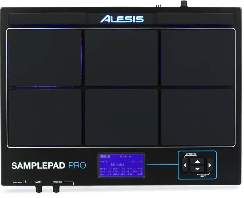 Alesis SamplePad Pro 8-Pad Percussion and Sample-Triggering Instrument 2010s - Black image 1