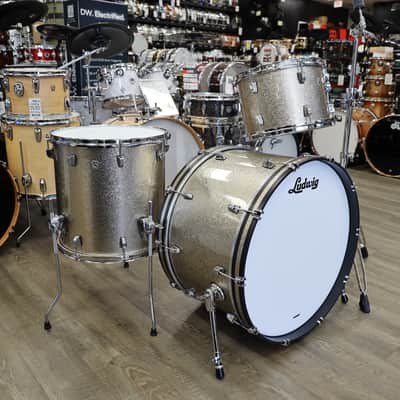 Ludwig Neusonic Pro Beat 3-Piece Shell Pack 13/16/24 (Titanium Super Sparkle) image 6