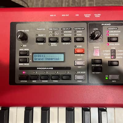 Nord Piano 2 HP73 Hammer Action Portable 73-Key Digital Piano 2012 - 2016 - Red image 2