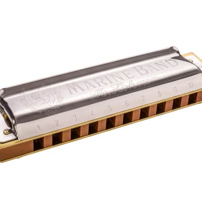 Hohner Marine Band 1896 Harmonica Key of F# image 1