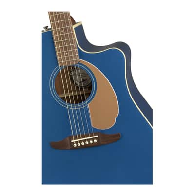 Fender Redondo Player 6-String Acoustic Guitar (Right-Hand, Belmont Blue) with FB405 Dreadnought Gig Bag, Instrument Cable, Adjustable Guitar Stand, FT-1 Pro Clip-On Tuner Bundle image 13