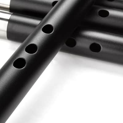 Metal Flute Classical Vertical Musical Instrument Aluminum Two Section with Mouth Piece Professional Flute for Beginner (Key G) image 2