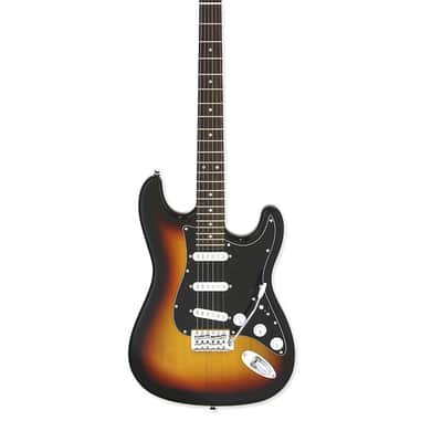 Aria STG-003SPL-3TS STG Series Pro II Basswood Body Bolt-On Maple Neck 6-Electric Guitar image 3