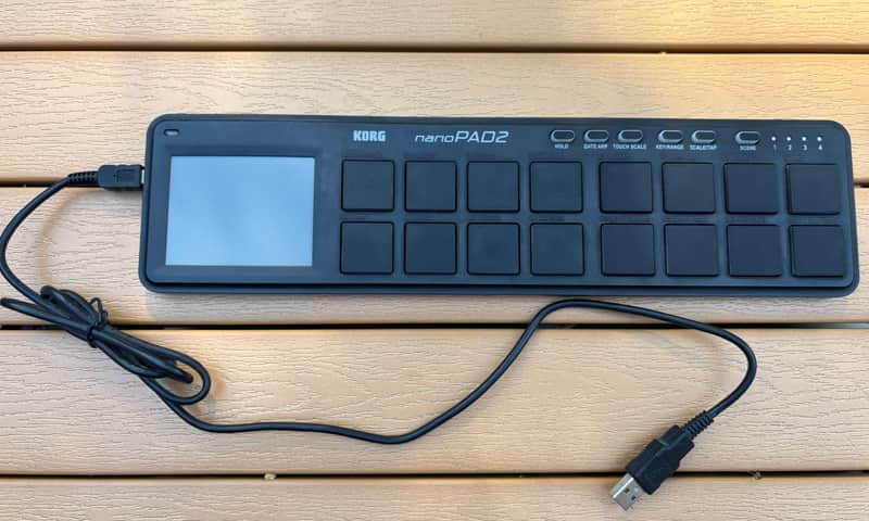 Korg nanoPAD2 Slimline USB MIDI Drum Pad Controller 2011 - Present - Black image 1