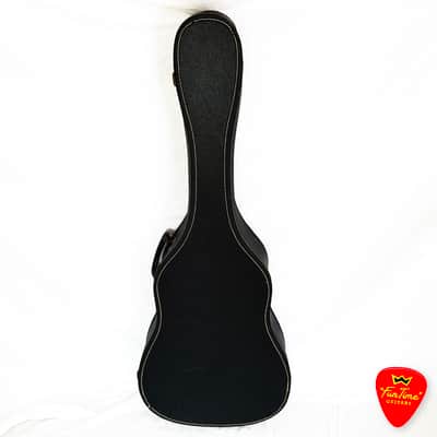 Vintage Tiger Print Plush Hardshell Case for Acoustic ¾-sized Parlor Guitar image 5