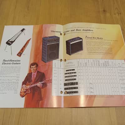 Vintage 1972 Harmony Instrument Catalog! Rare, Original Case Candy, Paperwork! image 11