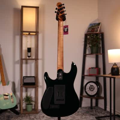 MusicMan Cutlass HT Jason Richardson - Ebony Fingerboard, Buckeye Burl Top Kokiri Forest image 11