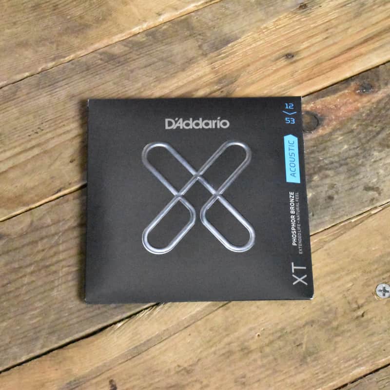 D'Addario XT XTABR1253 Phosphor Bronze Acoustic Guitar Strings Regular Light 12-53 image 1