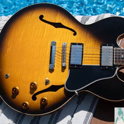 1994 Gibson ES-335 Dot Figured - Vintage Sunburst - Pro Set Up w Perfect Frets/Action/Intonation! image 19