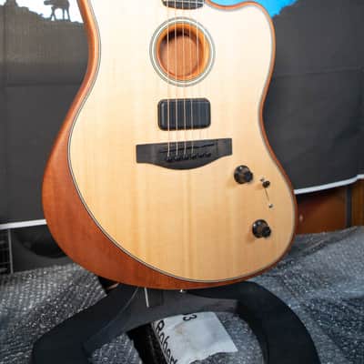 Fender American Acoustasonic Jazzmaster Acoustic-electric Guitar - Natural image 5