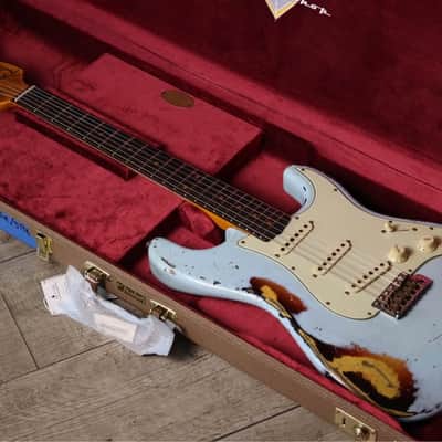 Fender Custom shop'61 Heavy Relic Sonic blue Over sunburst 2024 image 2