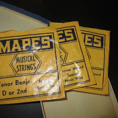 Vega,GHS,Mapes,Gibson,Black Diamond Tenor Banjo Strings/3 New'Old Stock' Sets + 10 Miscellaneous Strings 1950s to 2000s image 7