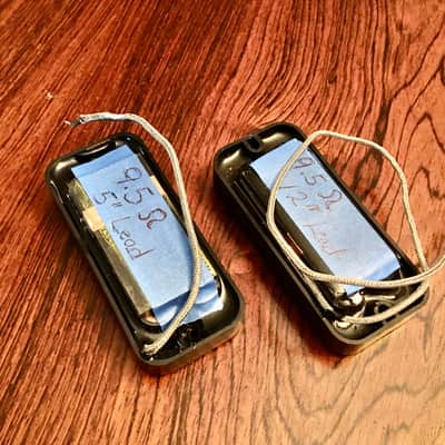 Gibson Thunderbird bass guitar pickups PAIR Black original vintage USA image 2